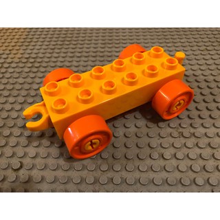 【點點小豆】LEGO 樂高積木 DUPLO 得寶 深黃色 2x6 車子 汽車 底盤 一個 如圖！