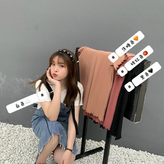 CCGIRL中大尺碼 純色木耳邊系列百搭兩穿一字領上衣-共4色-適M～5L《64901》大尺碼女裝 中大尺碼上衣