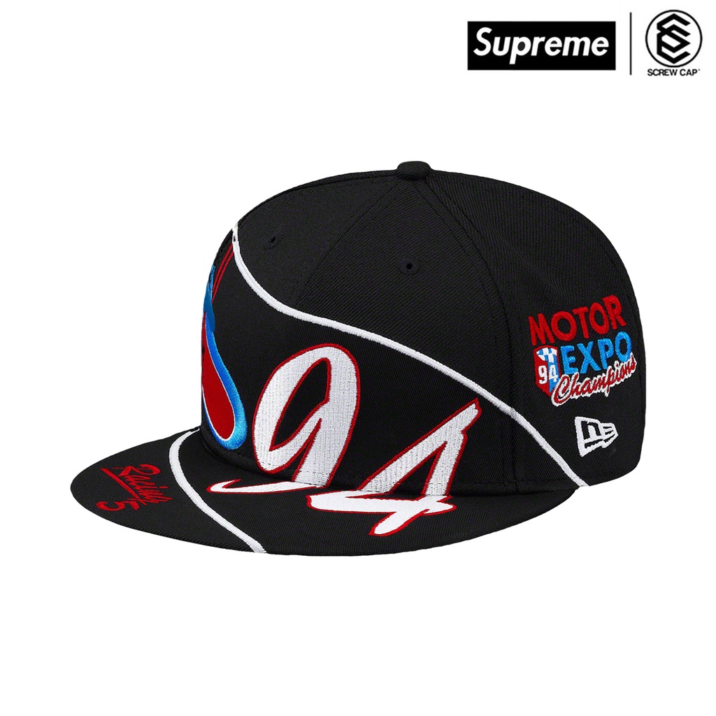 SUPREME X NEW ERA 59FIFTY 5950 RACING 黑 棒球帽 ⫷ScrewCap⫸
