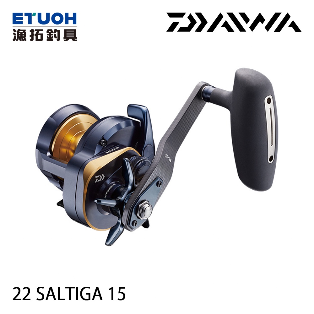 DAIWA 22 SALTIGA 15 [漁拓釣具] [船釣鼓捲] [鐵板釣]