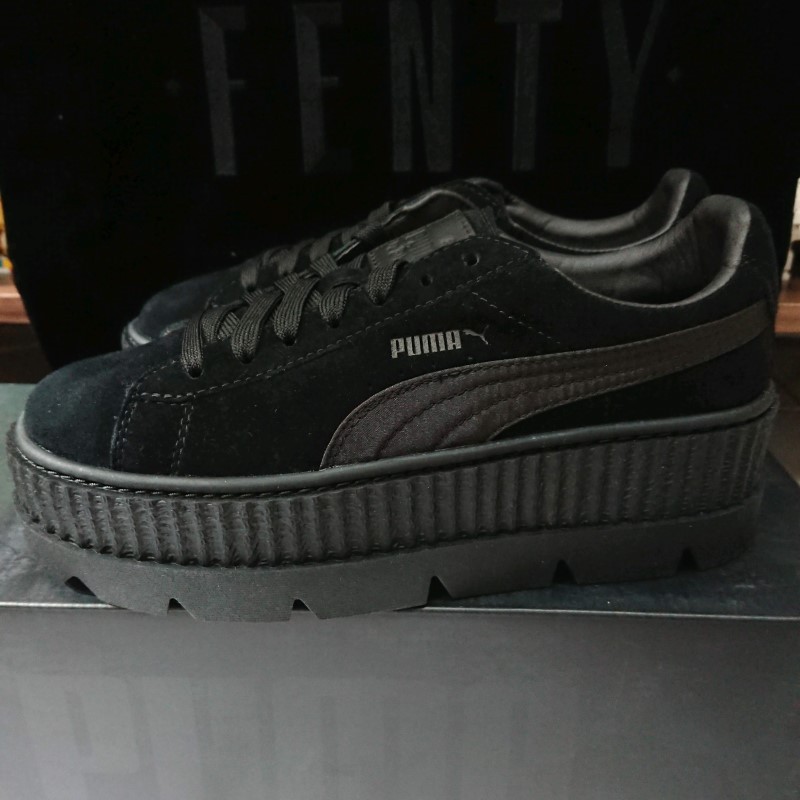 【小八】Puma X Fenty Cleated Creeper Suede x Rihanna 黑 366268-04