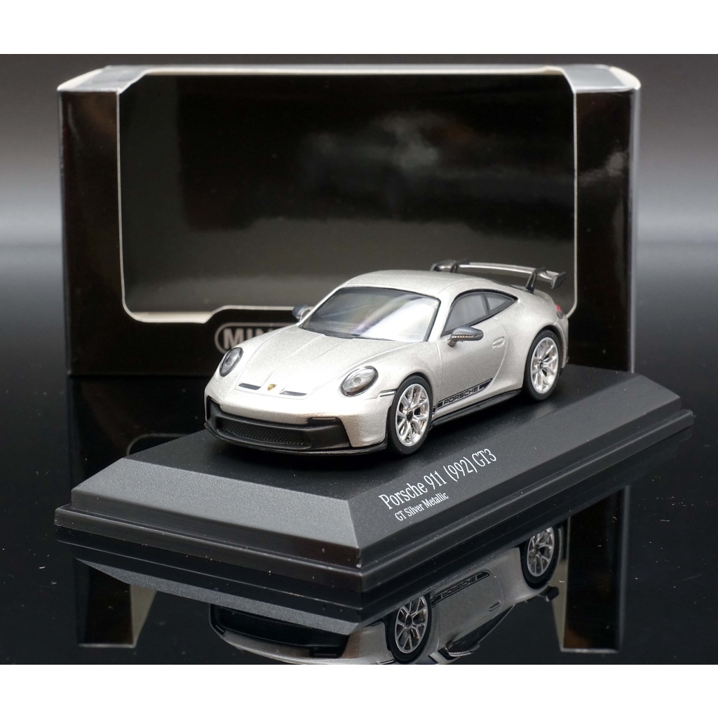 Minichamps 1/64 Porsche 992 GT3 Silver MASH