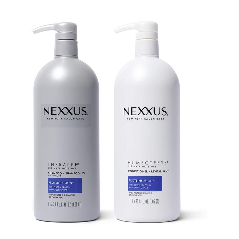 美國原裝 耐克斯NEXXUS魚子醬洗髮精 彈性蛋白護髮素 組合裝 滋養2件套 1000ml*2