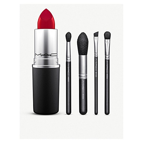 必敗超可愛巨型口紅刷具盒!!MAC Look In A Box: Basic Brush set眼影刷具組