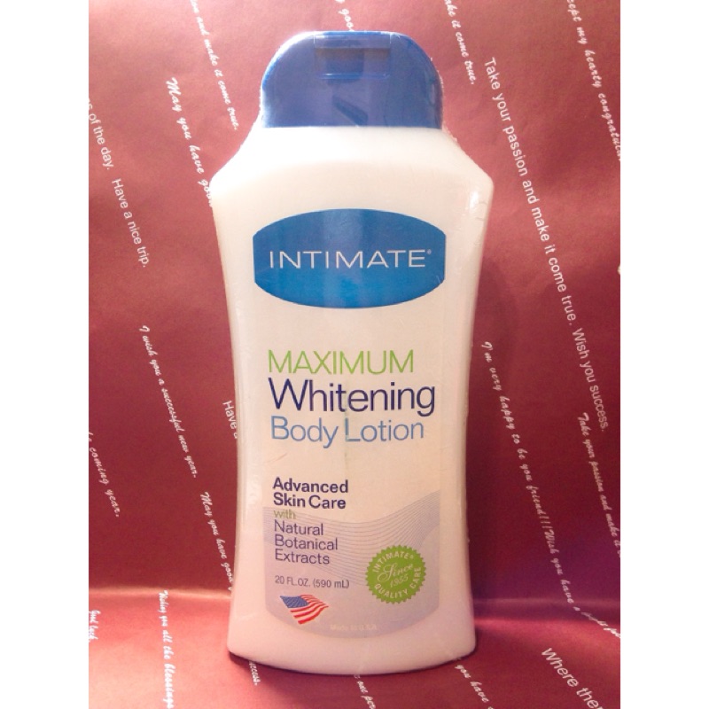 ✨Intimate茵她美✨美國原裝 親密極致潤白美膚乳液 590ml