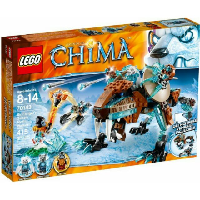 LEGO 70143 樂高 Chima 樂高 神獸 寒冰虎帥的劍齒步行獸~