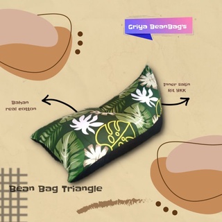 Bean BAG TRIANGLE 1 包 INNER COVER 只有面料優質材料柔軟厚實