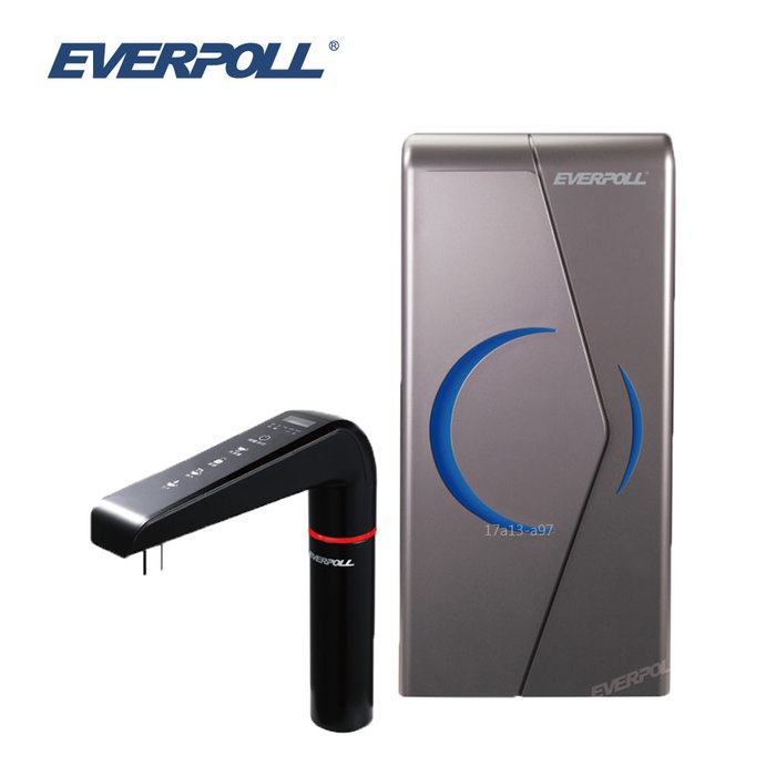 免運 愛科濾淨EVERPOLL-廚下型雙溫UV觸控飲水機(EVB-298-E)廚下加熱器~水易購