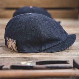 馬登工裝 美式複古古著報童帽 阿美咔嘰牛仔 鴨舌貝雷畫家帽子配飾男