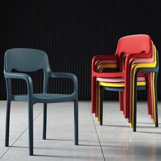 塑膠椅子簡約家用餐桌椅北歐創意靠背凳子現代簡約休閒ins書桌椅