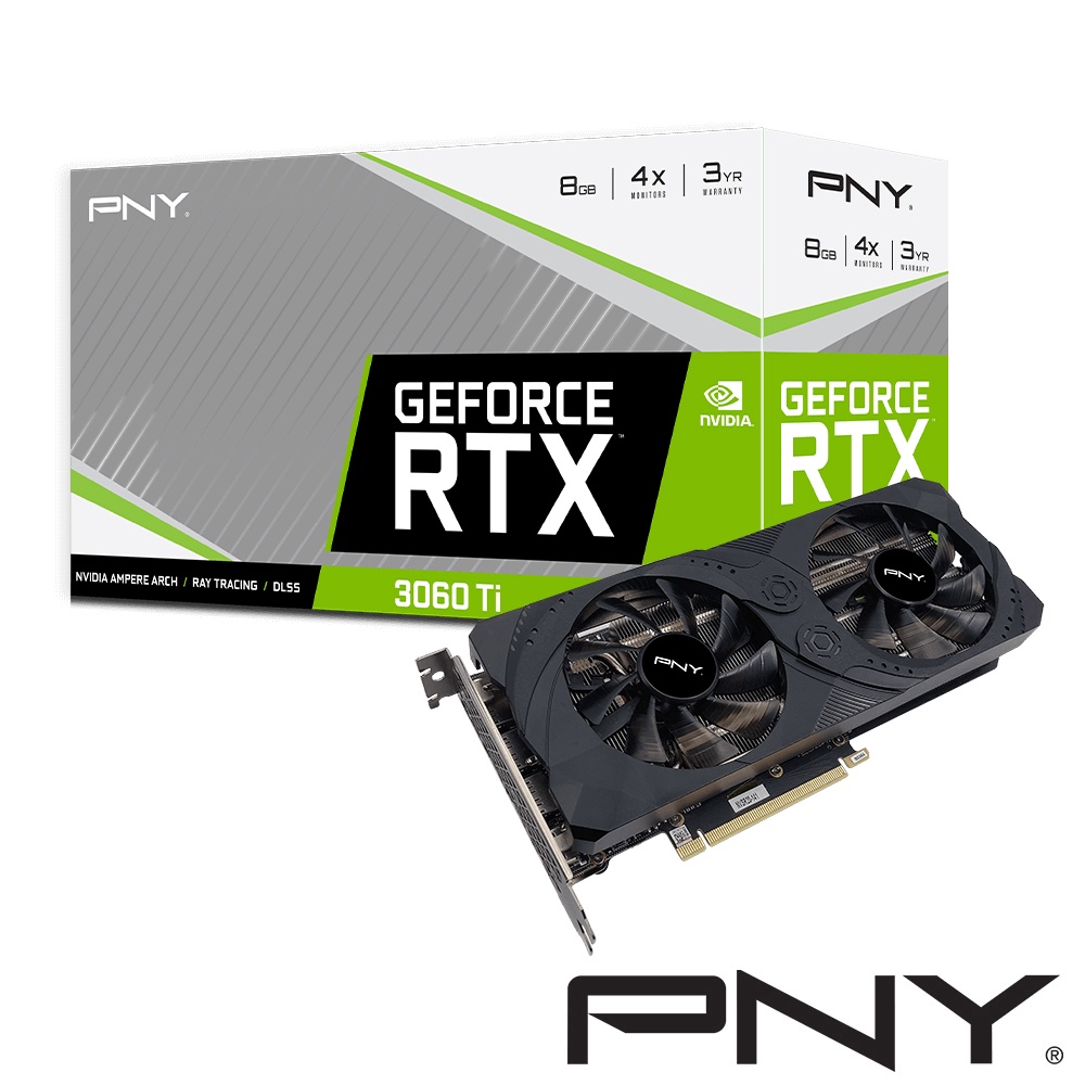 PNY GeForce RTX 3060Ti 8G 顯示卡(LHR)