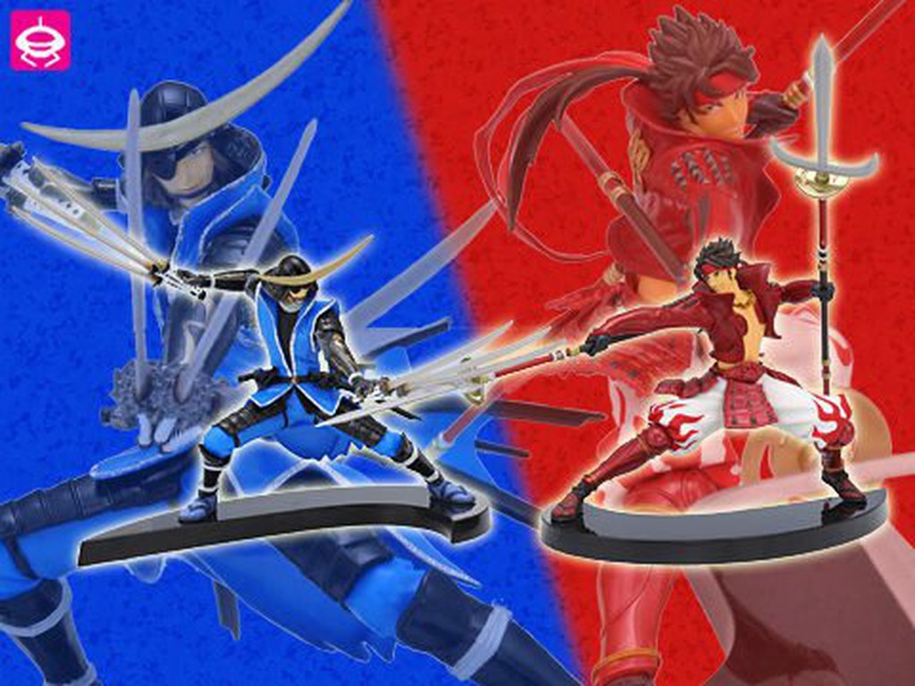 日版現貨sega 景品戰國basara 真田幸村伊達正宗pvc 高約15公分一套兩款可面交非山口 蝦皮購物