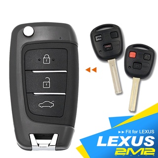 【2M2晶片鑰匙】LEXUS RX300 RX330 LX430 LX470 凌志汽車 摺疊遙控器晶片鑰匙