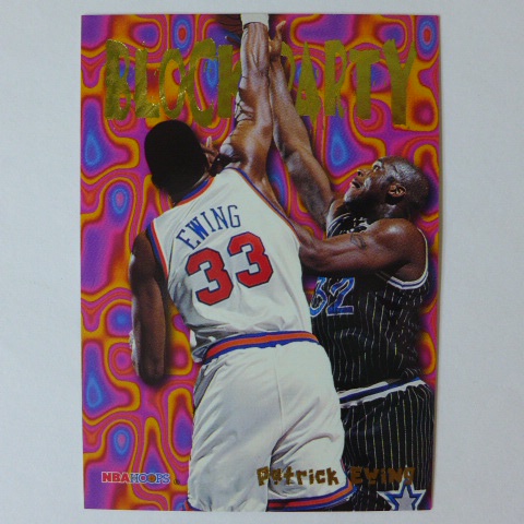 ~ Patrick Ewing vs O`Neal~雙名人堂/黑猩猩.尤英/俠客.歐尼爾  1995年HOOPS.特殊卡