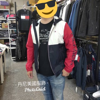 (免運)TOMMY HILFIGER 拼色 男版 防風 網眼 連帽外套 薄外套 美國正品 全新現貨秒發