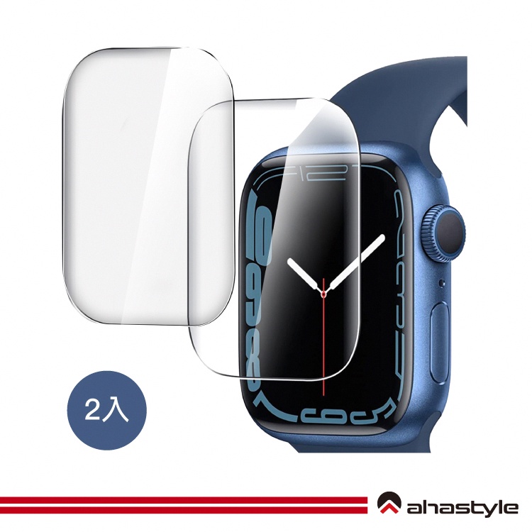 AHAStyle生活館 Apple Watch 水凝膜 防刮螢幕保護膜 for 40/41/44/45mm