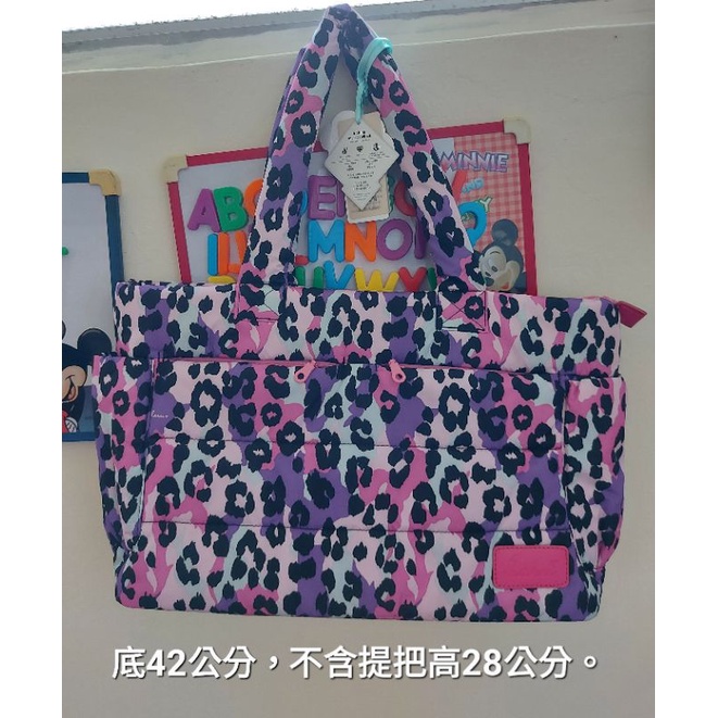 全新出清 haru小晴天本舖 經典側背包 粉紅豹紋 輕量型 空氣媽媽包