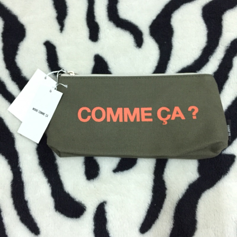 Comme Ca Du Mode 上田稔夫帆布筆袋化妝包 蝦皮購物