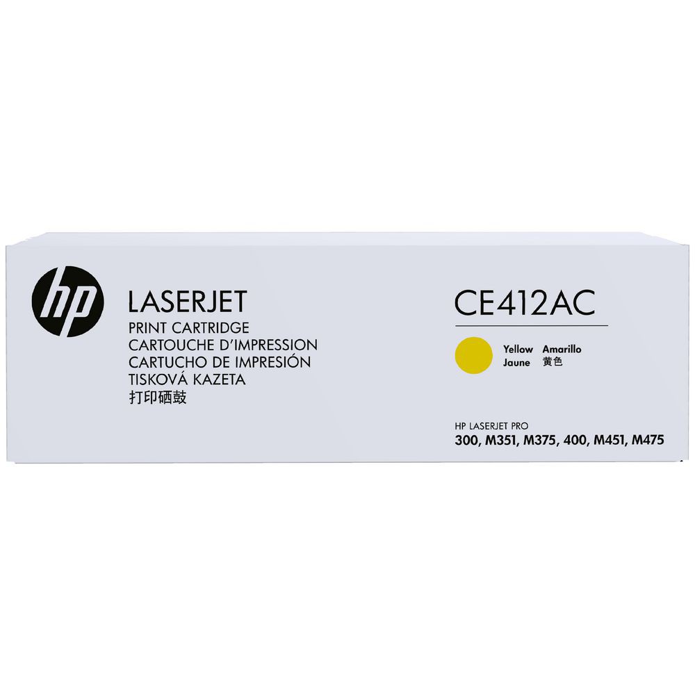 【HP 惠普】CE412AC(305A) 黃色LaserJet 碳粉 白盒包裝