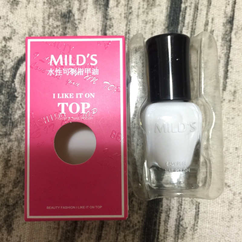 MILD'S曼思水性可剝指甲油 純淨白 7ml