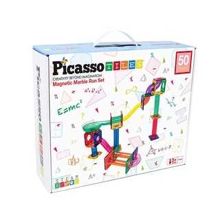 PicassoTILES 畢卡索磁力積木-迷宮軌道 50pcs【宜兒樂】