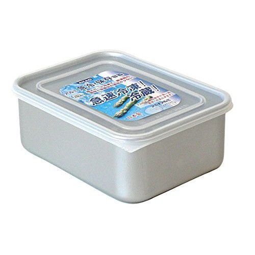 一鑫餐具【日本製 AKAO 急冷保鮮盒 深型 大 3.2L】鋁製保鮮盒急速冷凍盒冷藏盒解凍盒