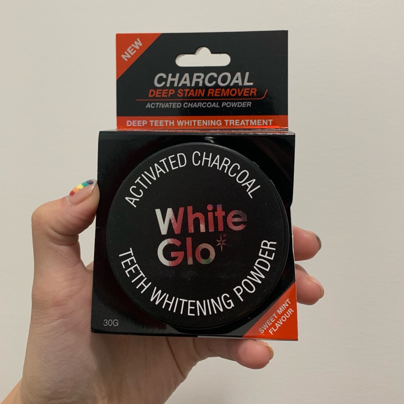 現貨*1White Glo 黑炭美白深層去漬牙粉（薄荷味）