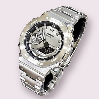 【G-SHOCK】GM-2100-1A CASIO 八角造型 改 GM-B2100金屬款 /45mm
