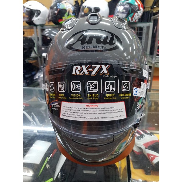 ARAI  RX-7X   水泥灰素色全罩式安全帽，現貨優惠中