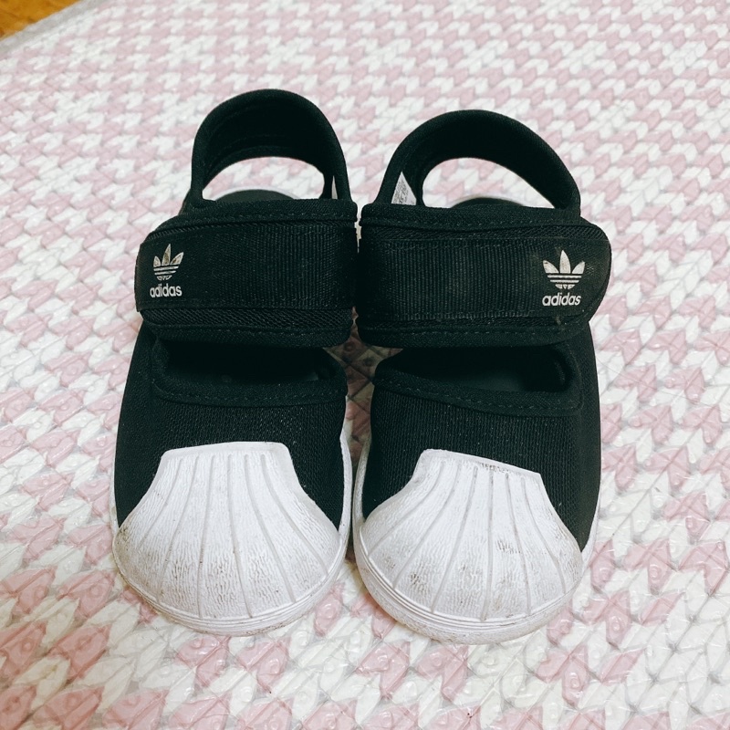 adidas男女童鞋，涼鞋，魔鬼氈,二手,尺寸13