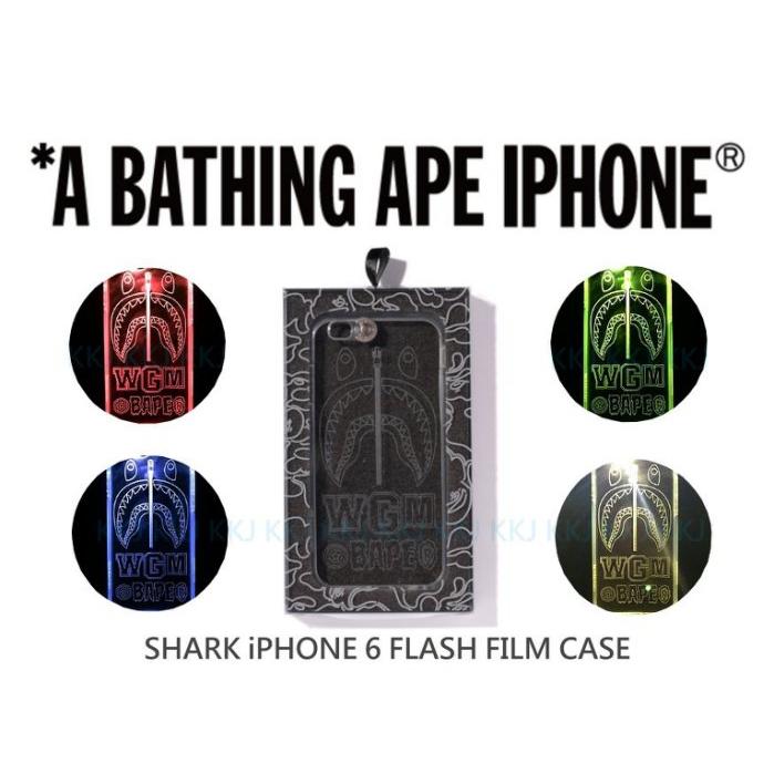 A BATHING APE 15/SS SHARK iPhone 6/6S 4.7 CASE 鯊魚 LED 手機殼