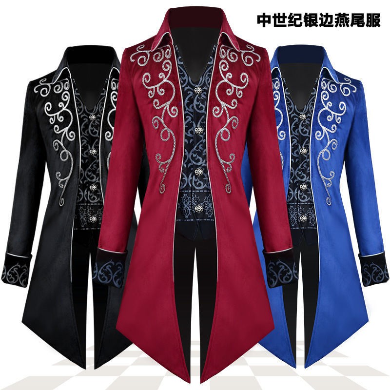 燕尾服外套男女指揮英倫宮廷風魔術師表演服萬圣節歐美復古舞臺裝 蝦皮購物