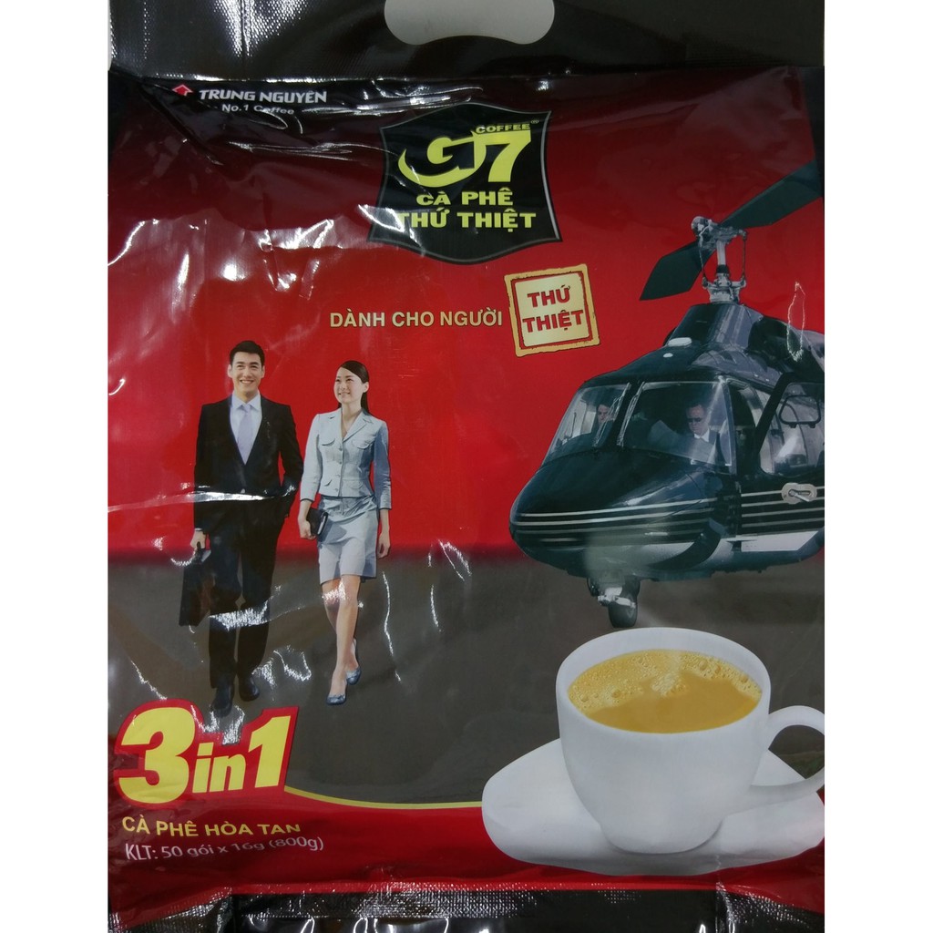 越南G7咖啡 大包裝 即溶咖啡 沖泡式咖啡 三合一咖啡  (1袋/50小包)
