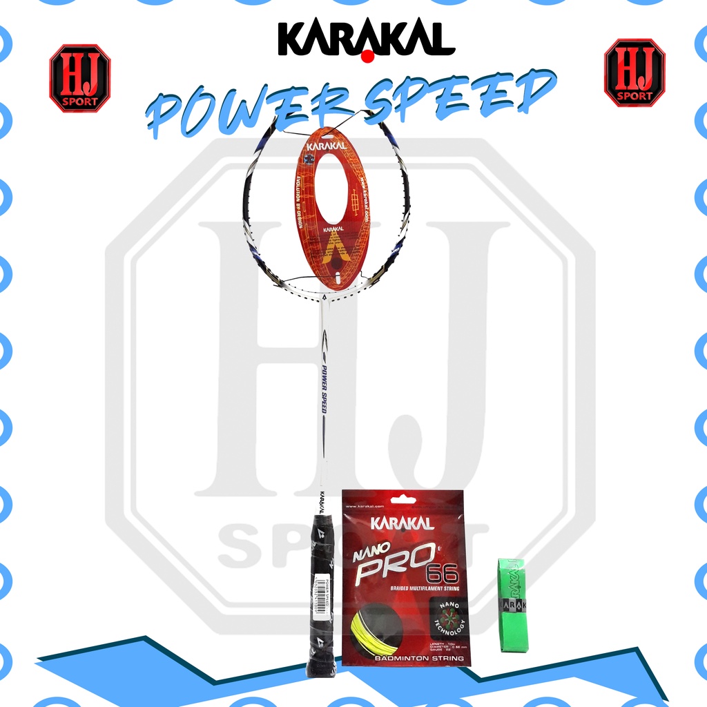 原創 Karakal Power Speed 球拍獎勵羽毛球 T 恤線