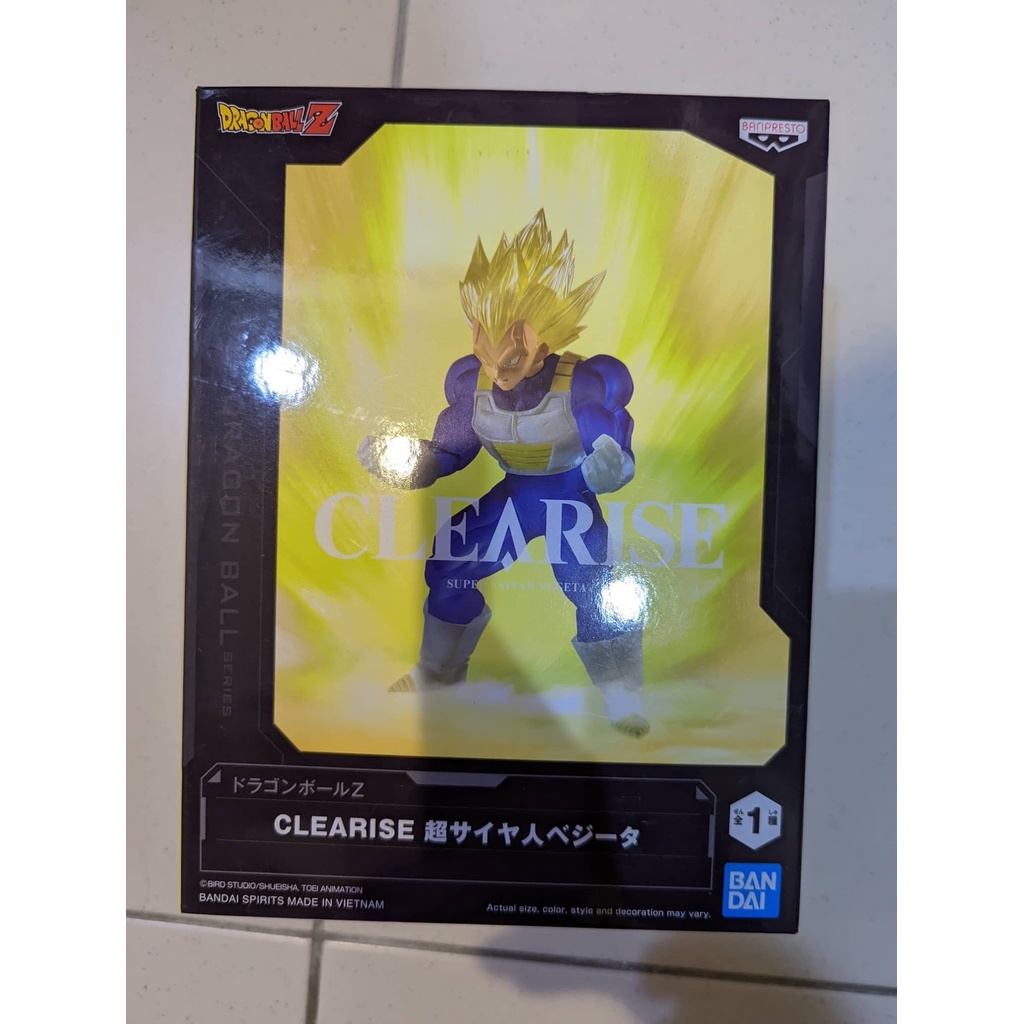 七龍珠Z 全新現貨 代理版 景品 CLEARISE 達爾 貝吉塔 超級賽亞人 約14cm 完成品 透明頭髮