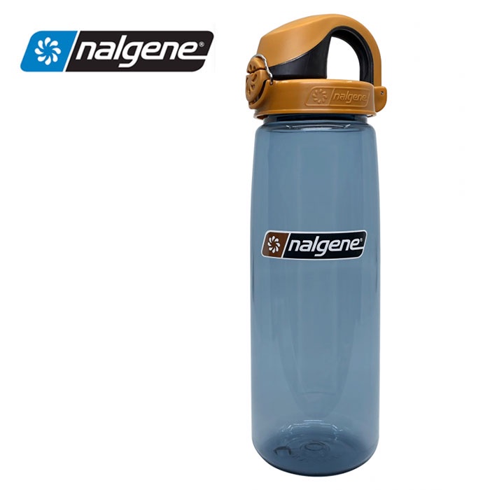 【Nalgene 美國】OTF運動水壺 運動水壺 650cc 犀牛灰/棕黑蓋 (5565-1324)