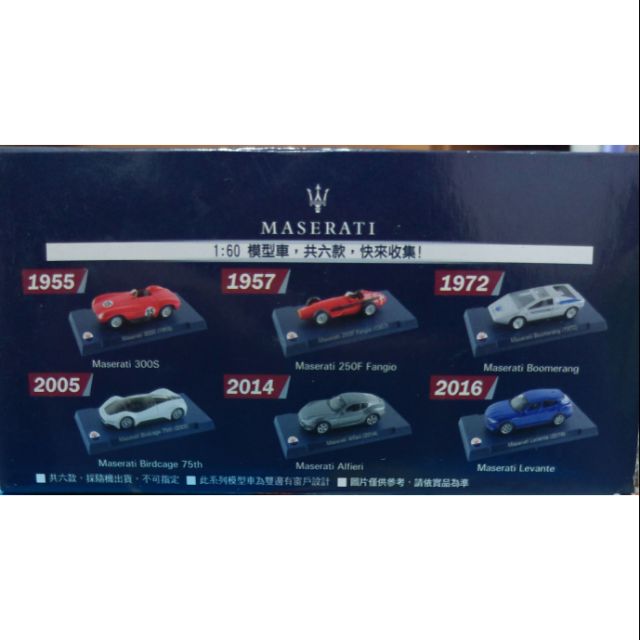 【現貨】7-11集點  MASERATI 瑪莎拉蒂  1：60典藏模型車