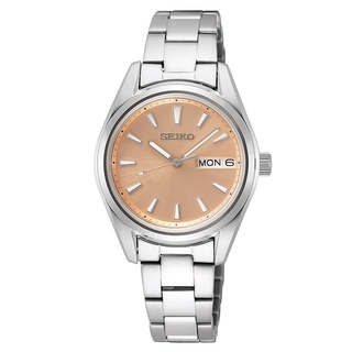 SEIKO 精工 淑女優雅藍寶石鏡面玫瑰金面 女錶SUR351P1 【Watch On-line Store】