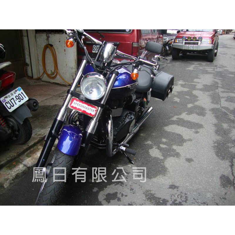 TRIUMPH Bonneville Speedmaster　　鳳日頂級304不鏽鋼前車牌架/前牌套/車牌套/前車牌/紅