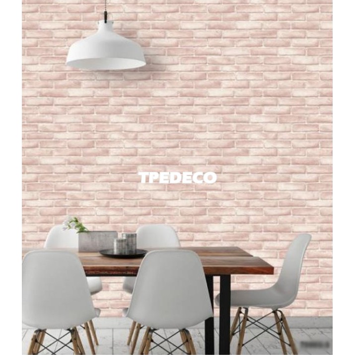 現貨 大台北裝潢 An韓國進口壁紙 壁布 仿建材白磚紋磚牆 3色 蝦皮購物