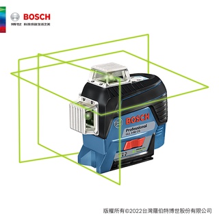 BOSCH 博世 藍芽綠光雷射水平墨線儀 GLL 3-80 CG