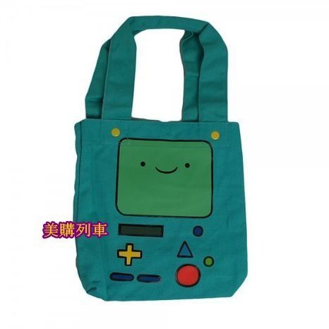 【美國正品】 Adventure Time 探險活寶 BMO 嗶莫 帆布手提袋