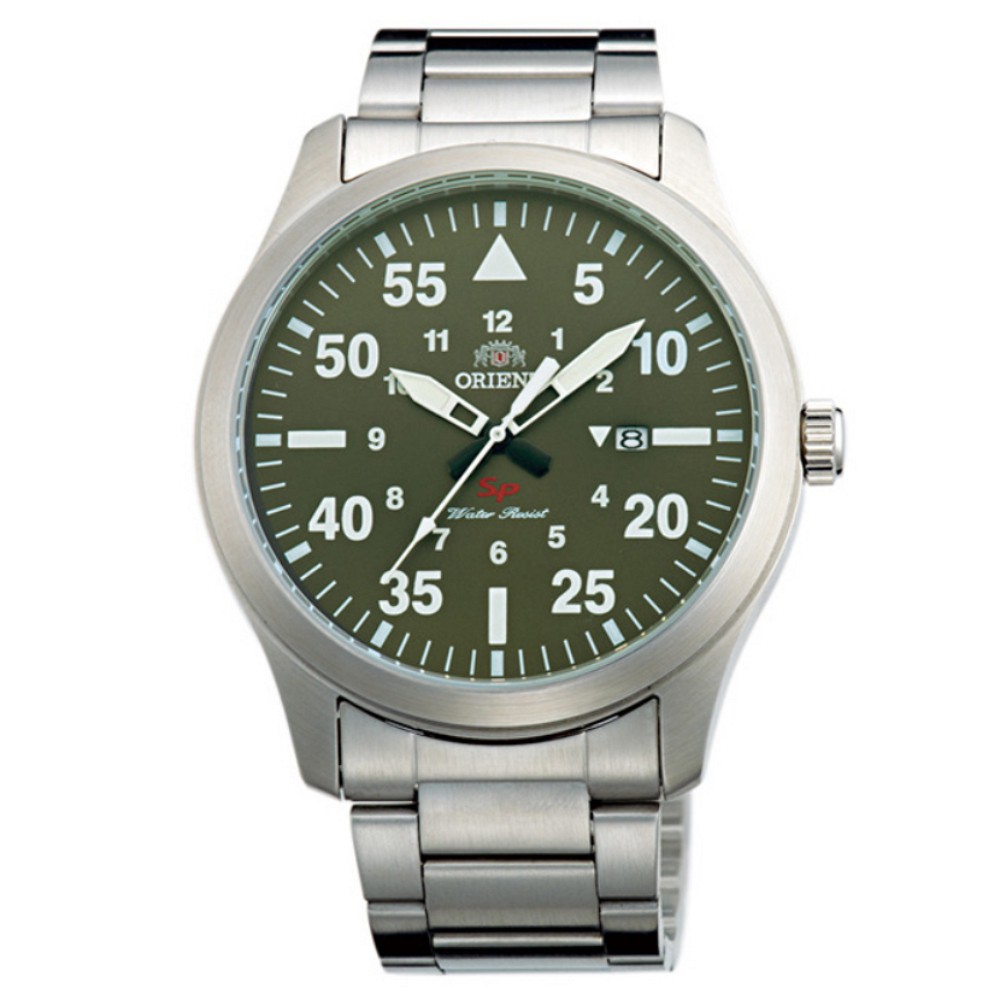 【聊聊甜甜價】ORIENT 東方錶 SP系列 FUNG2001F (綠) 飛行腕錶 / 42mm