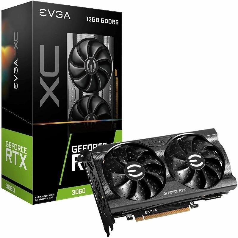 EVGA  RTX 3060 XC GAMING  12GB GDDR6, Dual-Fan (LHR)