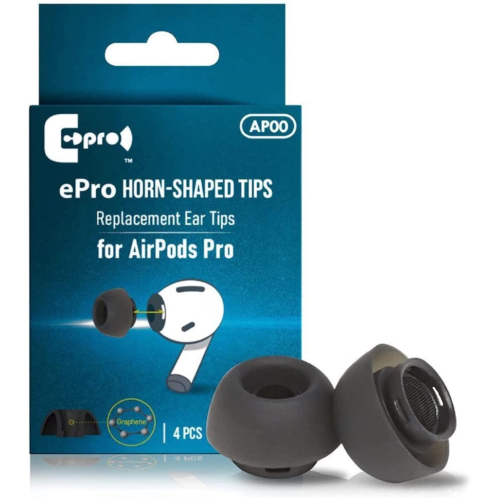 「加煒電子」【 ePro AP00 】號角塞 AirPods Pro S/M/L 一卡 兩對 4顆 矽膠 耳塞 公司貨