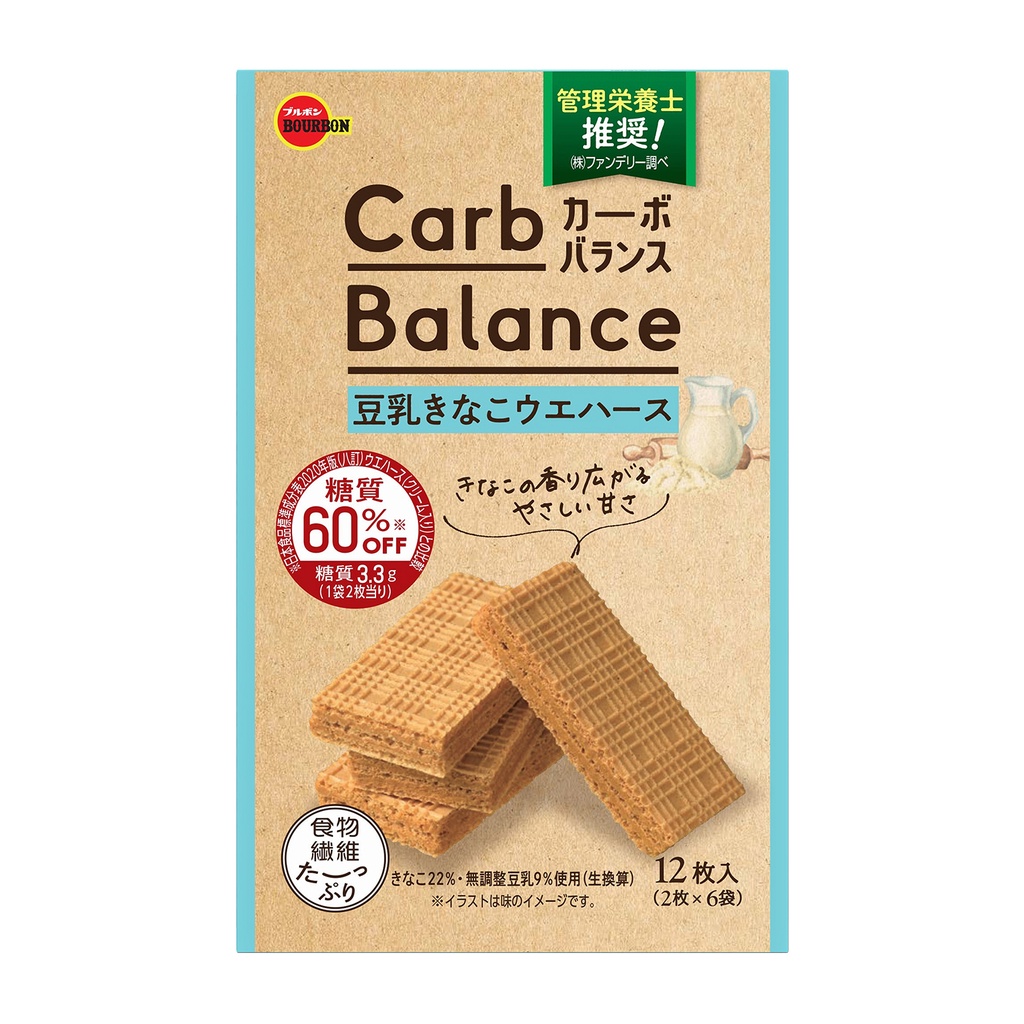 北日本Carb Balance黃豆粉豆乳威化餅　eslite誠品