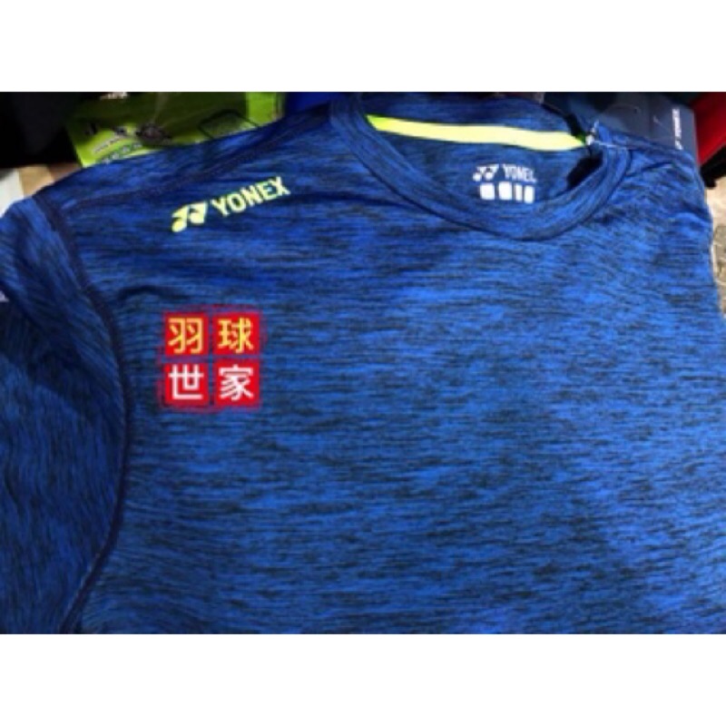 (羽球世家) YONEX 日系JP版 羽球長袖T恤 內裡鋪棉 湛藍色 冬季保暖衣物 訓練衣