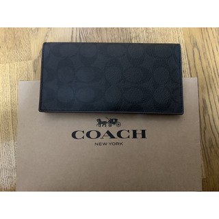 COACH 型號F25518 男生簡易長薄夾 長19 cm 寬9.5cm