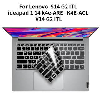 適用於 Lenovo S14 鍵盤蓋 ideapad 1 14 保護膜 14 英寸筆記本電腦 S14 G2 ITL 防水