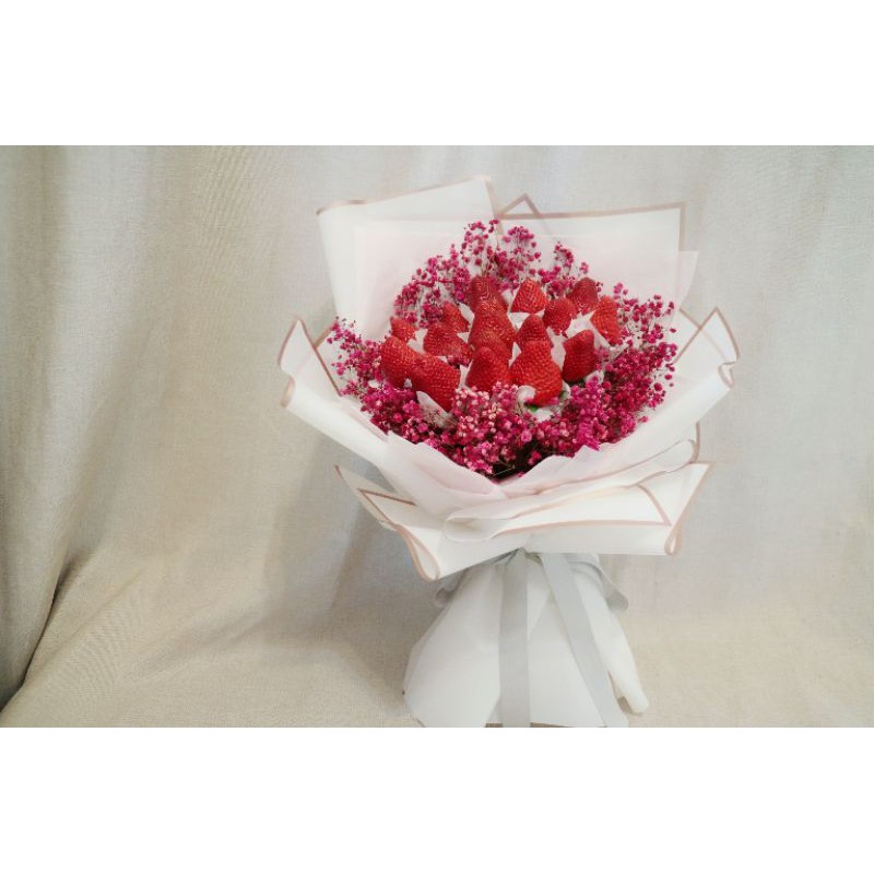 Am Bless Flowers草莓花束 情人節花束 生日花束 告白花束 花束 草莓 草莓花 求婚花束 新鮮草莓 蝦皮購物